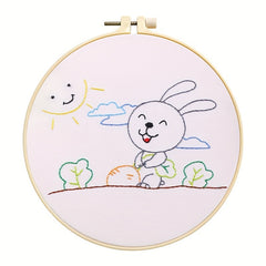 Embroidery Material Bag Rabbit Pattern