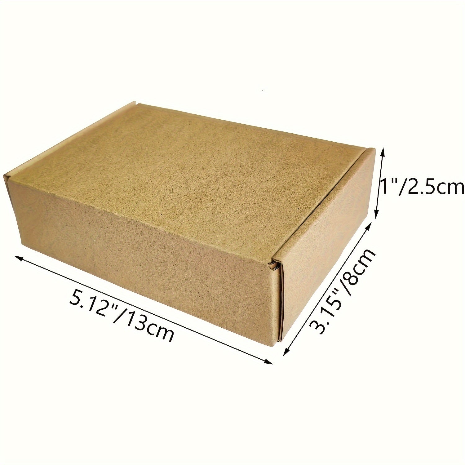 Economy Pack 100pcs Small Mailer Box Packing Box Corrugated Cardboard Box Brown
