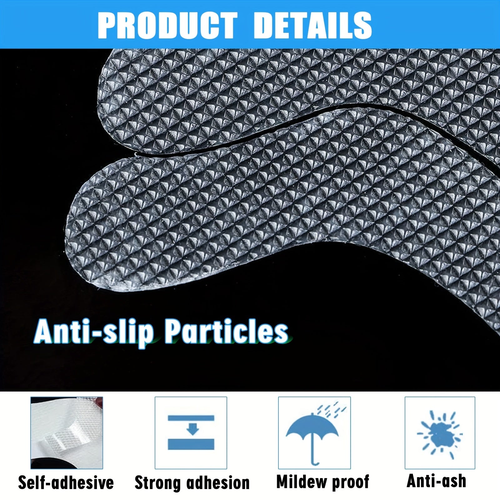 24pcs Clear Non Slip Strip Stickers for Bathroom Floor and Shower
