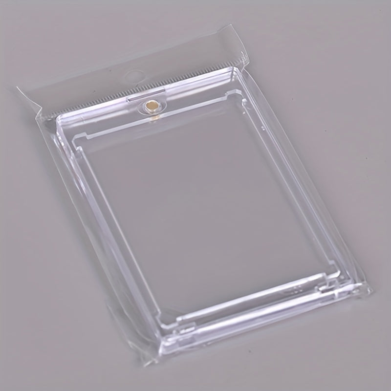 21pcs Magnetic Sports Card Holders Anti UV Transparent Cases
