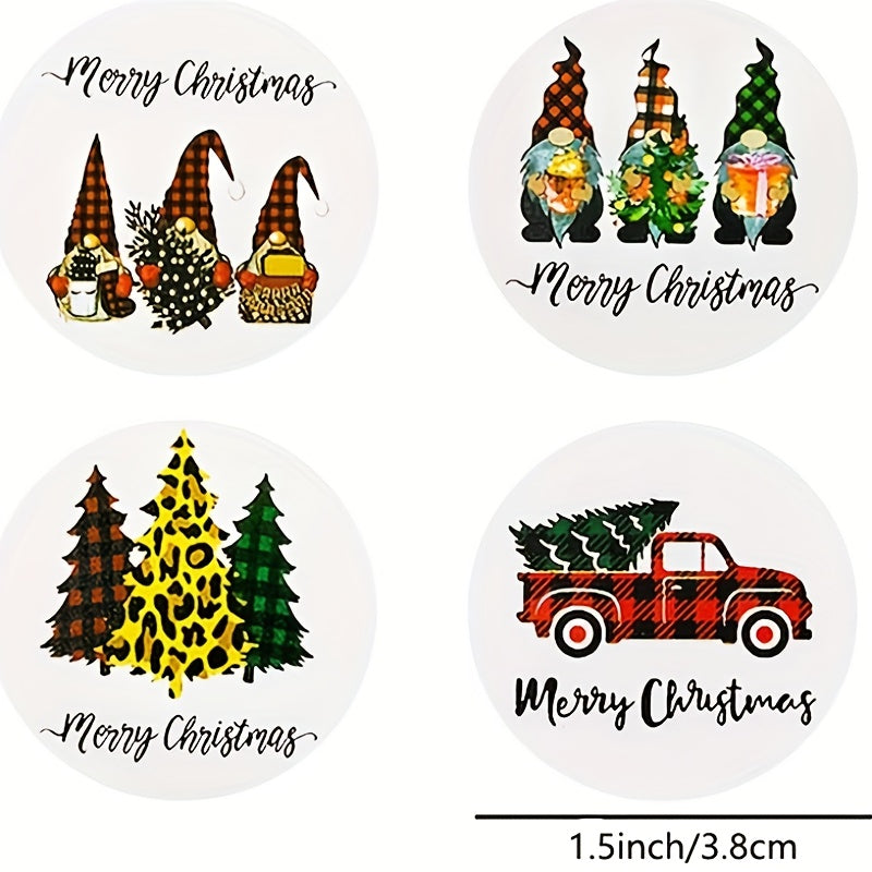 500pcs Christmas Holiday Gift Series Sticker Roll