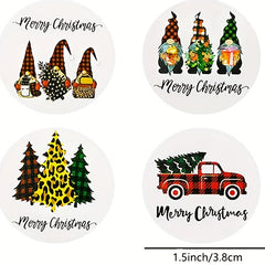 500pcs Christmas Holiday Gift Series Sticker Roll