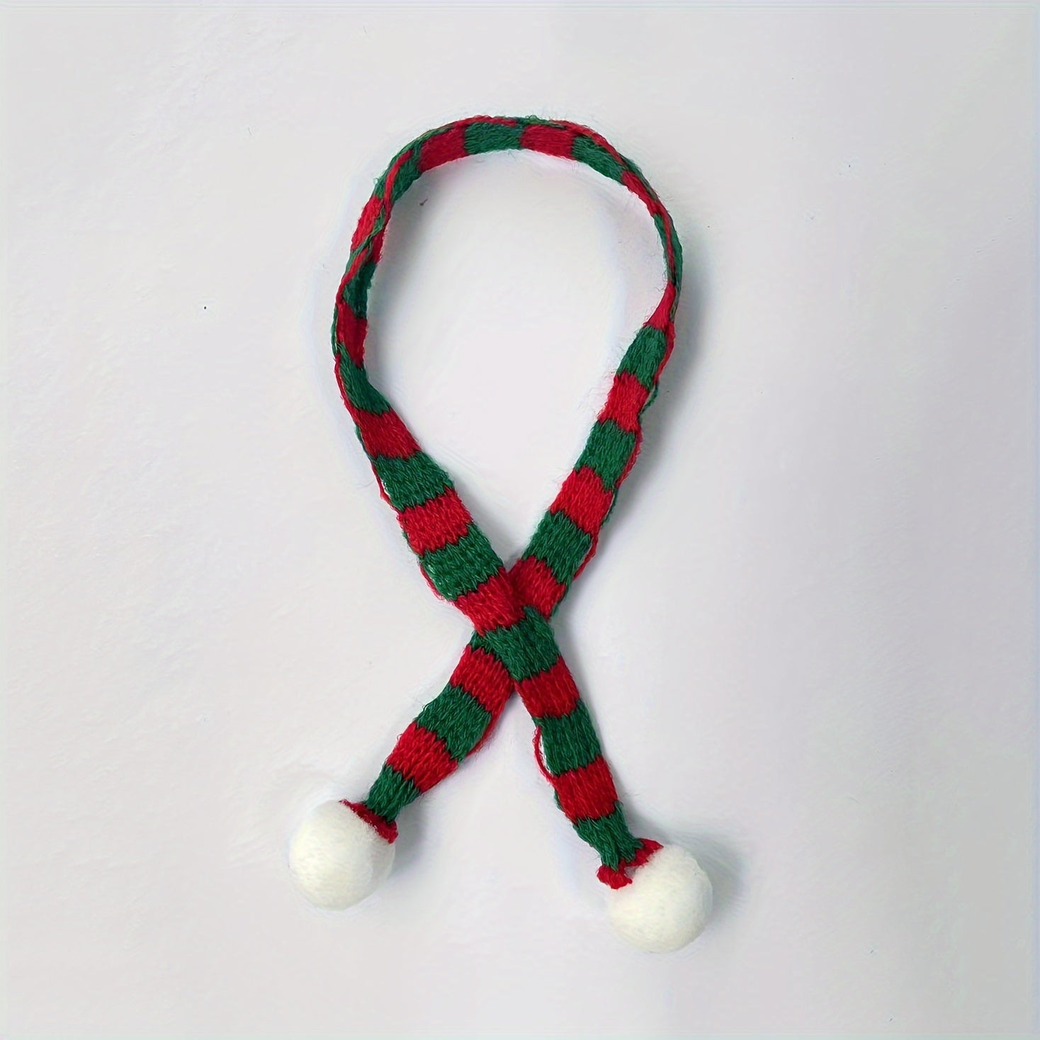 10pcs Mini Christmas Scarf Wine Bottle Knitted Scarf Doll Christmas Decor