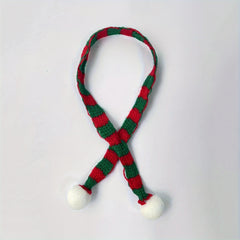 10pcs Mini Christmas Scarf Wine Bottle Knitted Scarf Doll Christmas Decor
