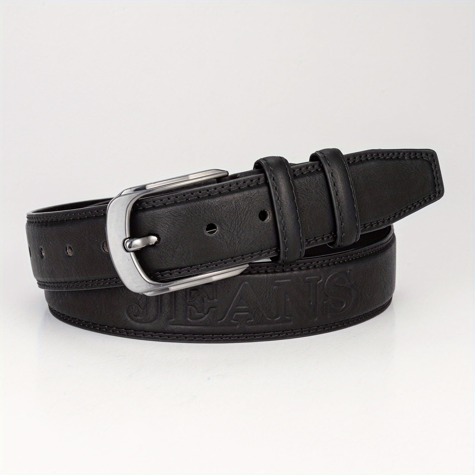 Men's Pin Buckle Belt PU Leather Belt Jeans Pants Waist Strap