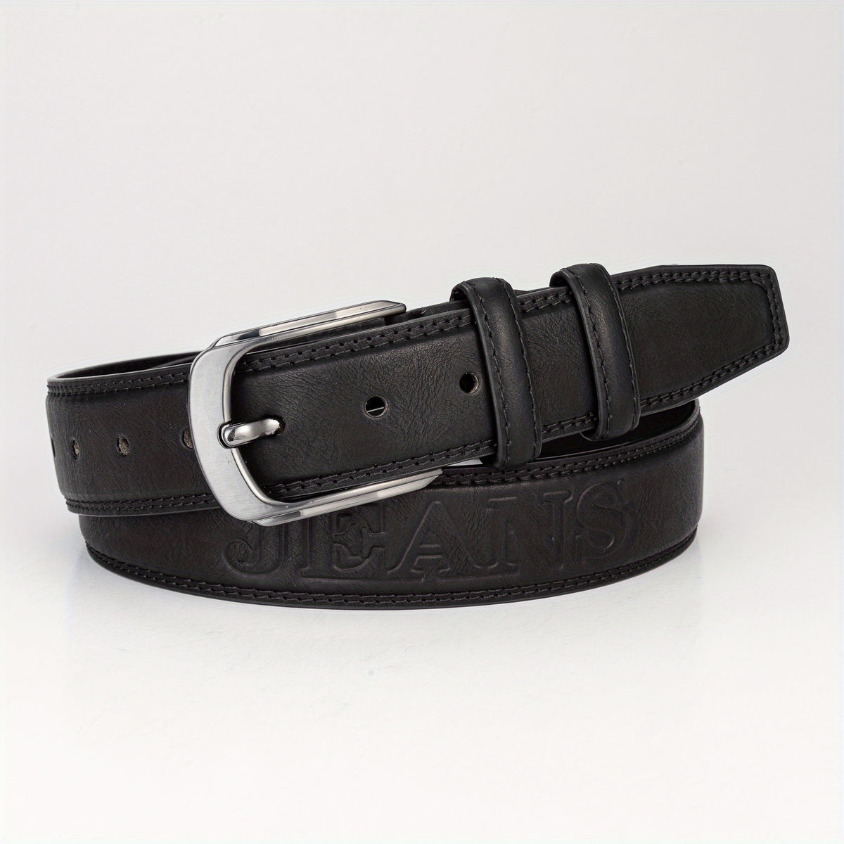 Men's Pin Buckle Belt PU Leather Belt Jeans Pants Waist Strap