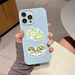 55pcs Green Matcha Dessert Series Cartoon Stickers