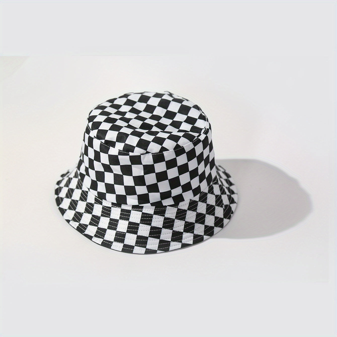 UPF50 Sunshade Bucket Hat With Panda Pattern Double sided Sun Hat