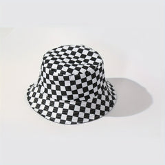 UPF50 Sunshade Bucket Hat With Panda Pattern Double sided Sun Hat
