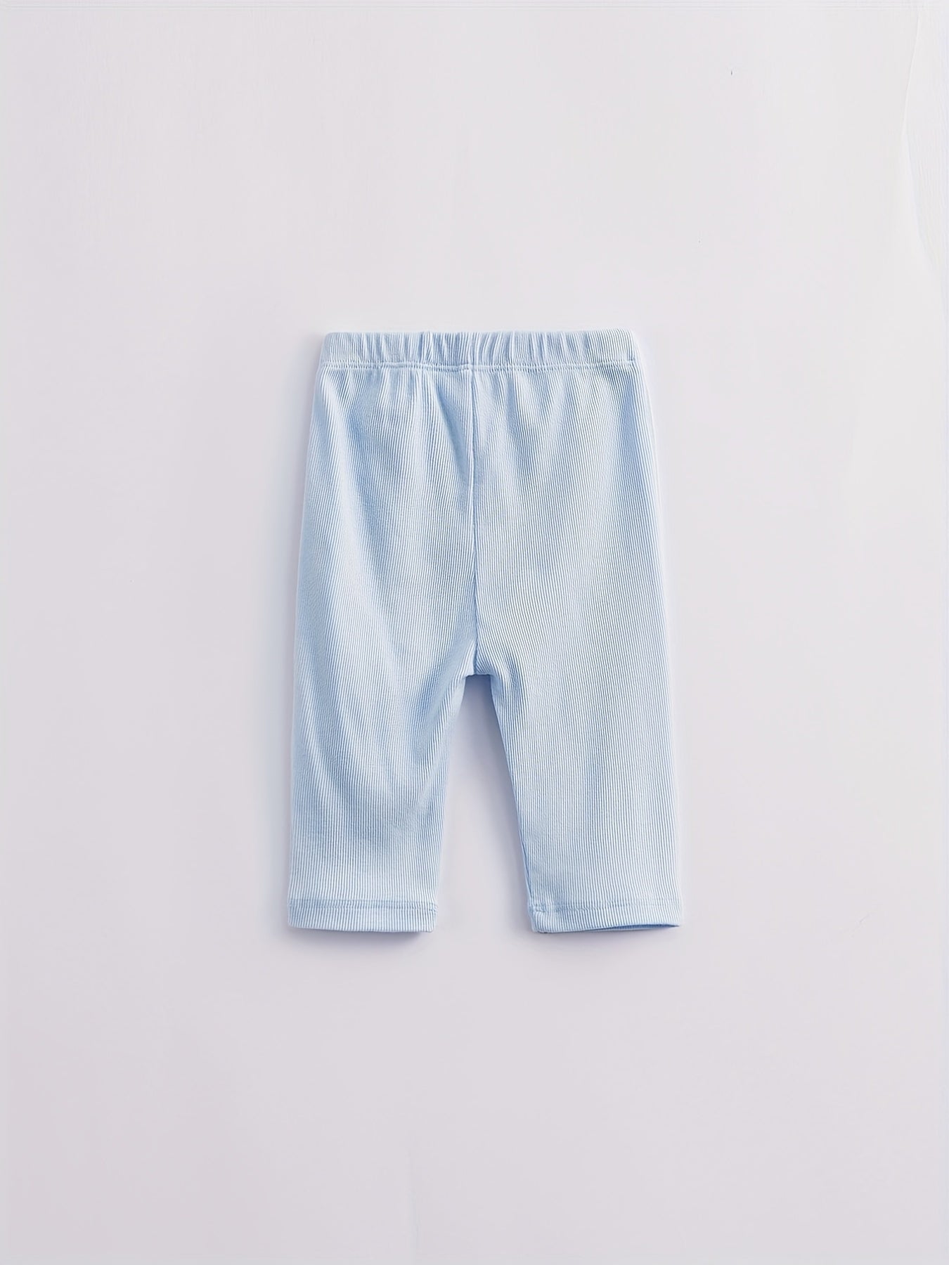 Girls Summer Cropped Leggings Assorted Colors Elastic Knit Pants