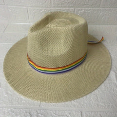 Rainbow Ribbon Summer Sun Hat
