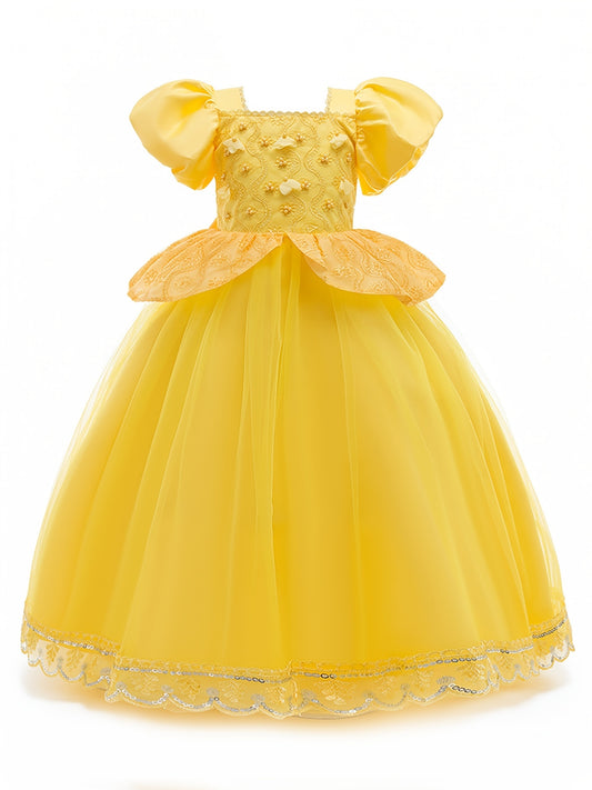 Princess Party Dress for Girls Birthday Halloween Ball Gown