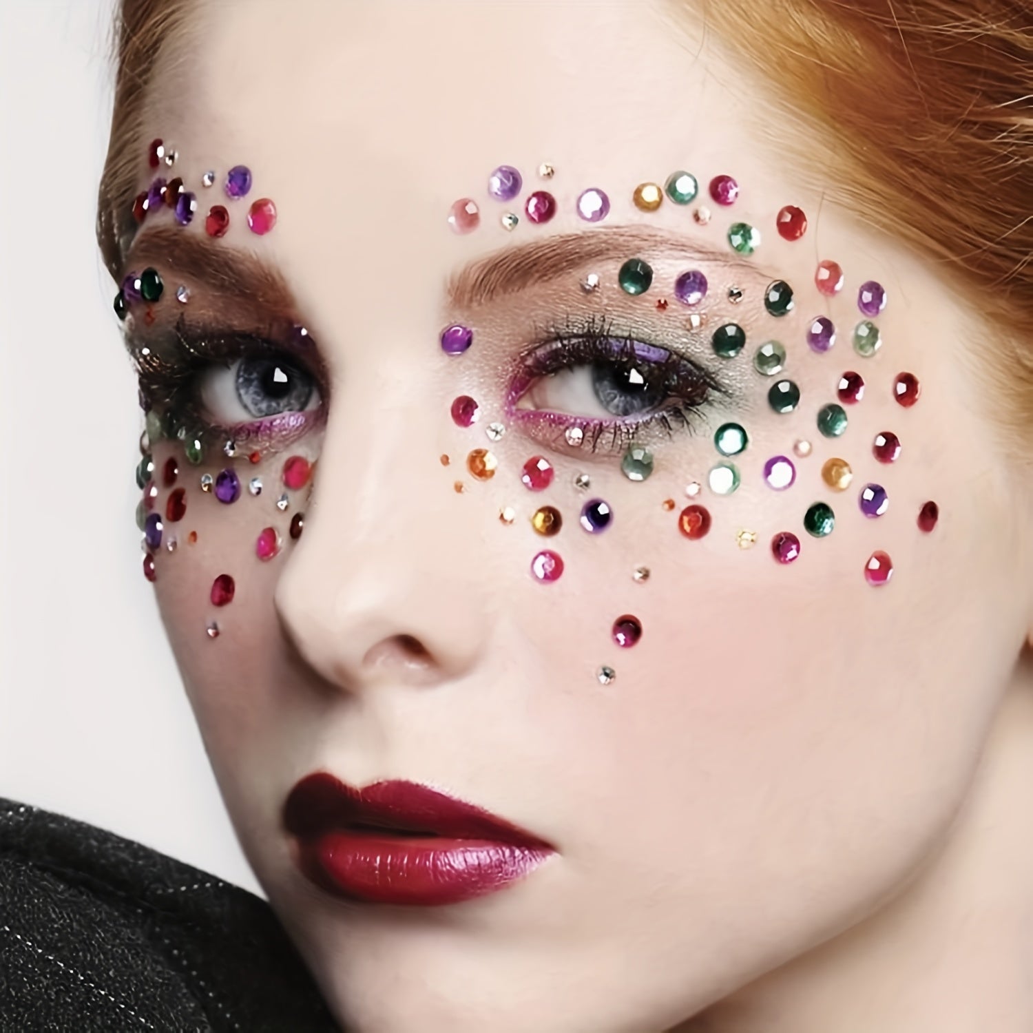900pcs Rhinestone Stickers 15 Colors DIY Face Nail Makeup 3mm 4mm
