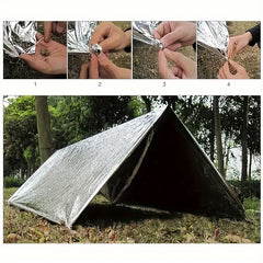 10 Pcs Portable Insulation Blanket for Outdoor Camping Sun Protection