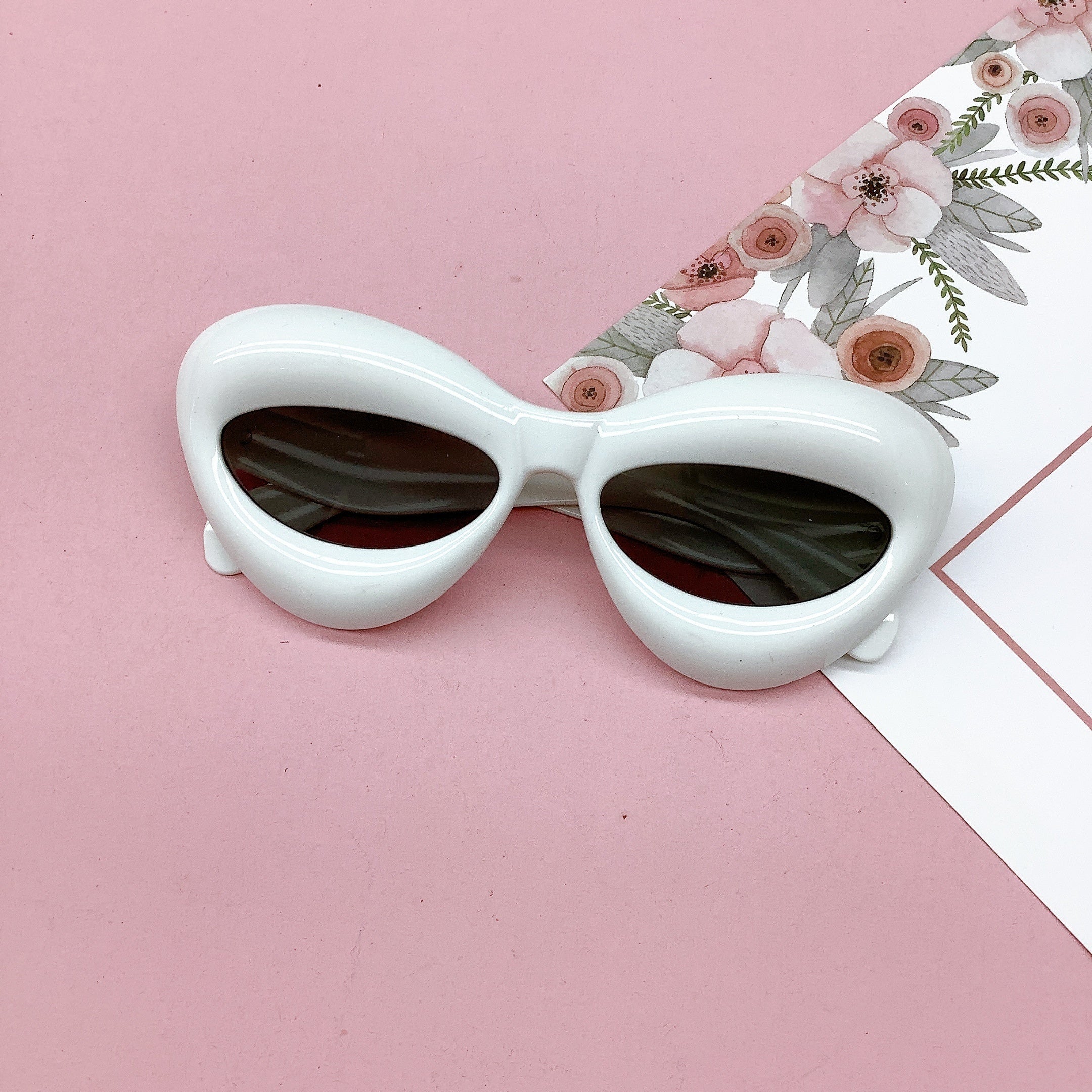Y2K Thick Frame Sunglasses UV400 Sun Protection