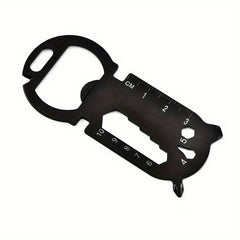 Creative Metal Card Tool with Bottle Opener for Outdoor Camping