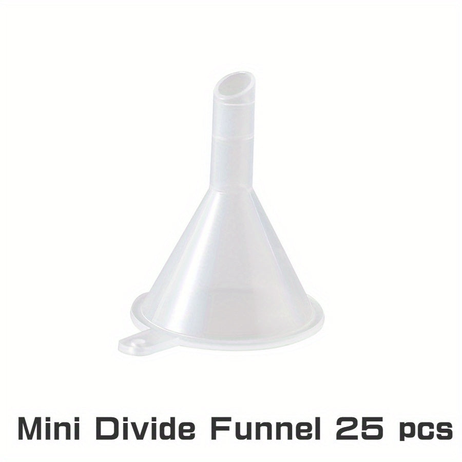 25pcs Mini Funnel for Liquid Dispenser - Small Household Funnel