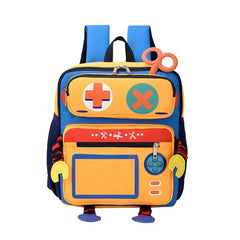 Kids Cartoon Robot Backpack Large Capacity School Bag