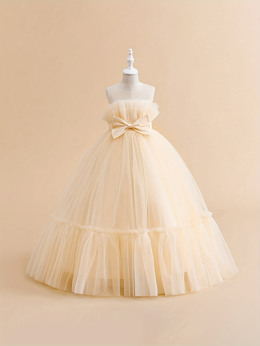 Flower Girl Evening Dress Long Princess Birthday Party Dress