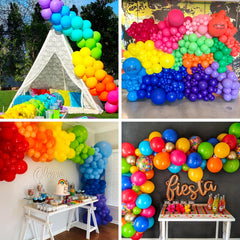 129pcs Rainbow Balloon Arch Kit for Birthday House Themed Decor