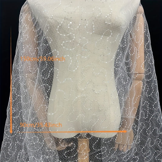 1pc Organza Fabric for DIY Clothing & Home Decor 150x01cm