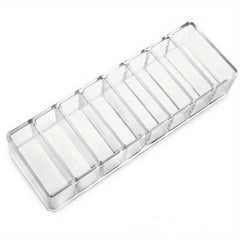 Clear Acrylic Makeup Organizer with 8 Compartments