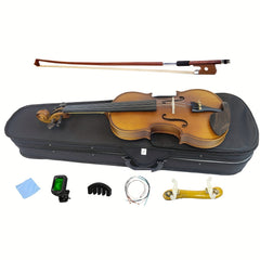 Adult Beginner Violin Set - Solid Wood Construction