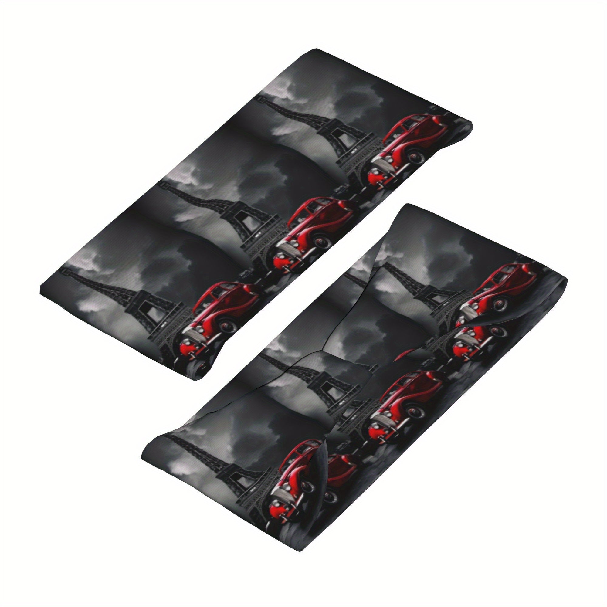Paris Eiffel Tower & Vintage Car Sports Headband
