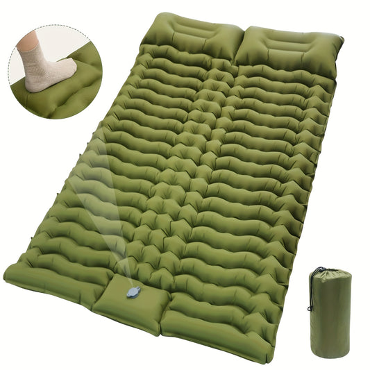 Double Sleeping Pad Self Inflating Mat Pillow - Upgrade Your Camping Experience