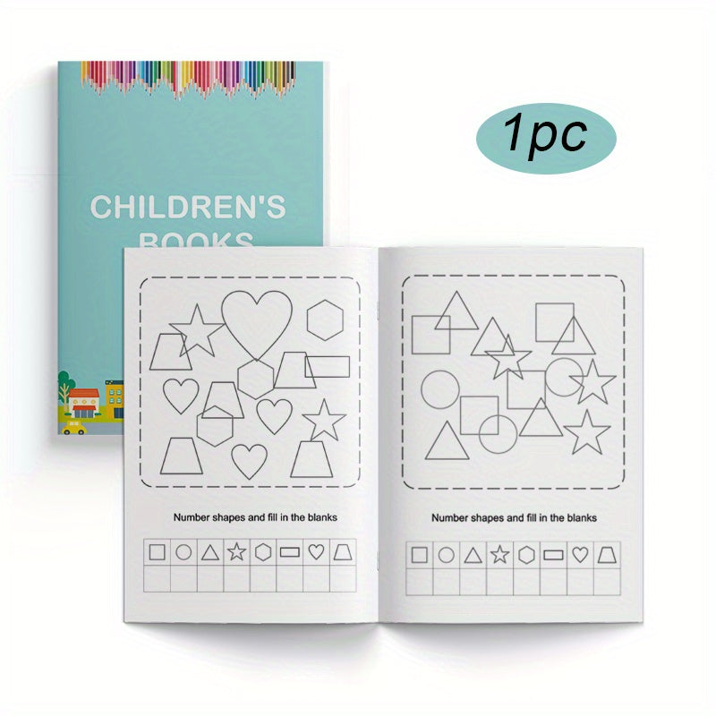 Number Graphics Workbook for Kids Math Practice with Shapes & Tracing