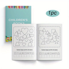 Number Graphics Workbook for Kids Math Practice with Shapes & Tracing