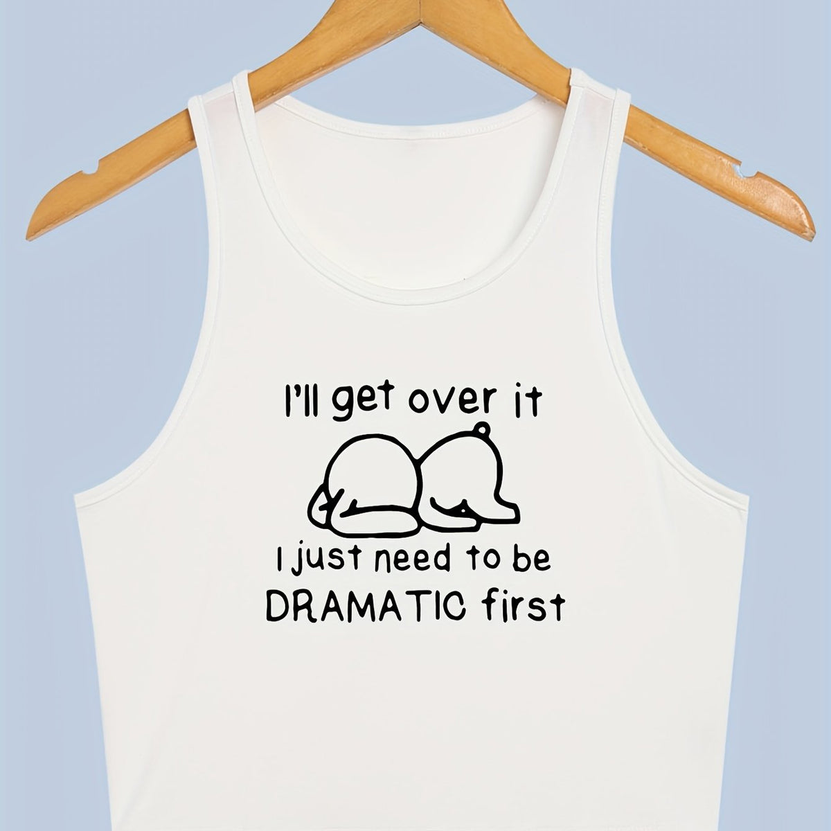 Inspirational Letter Print Tank Top for Summer Women's Clothing