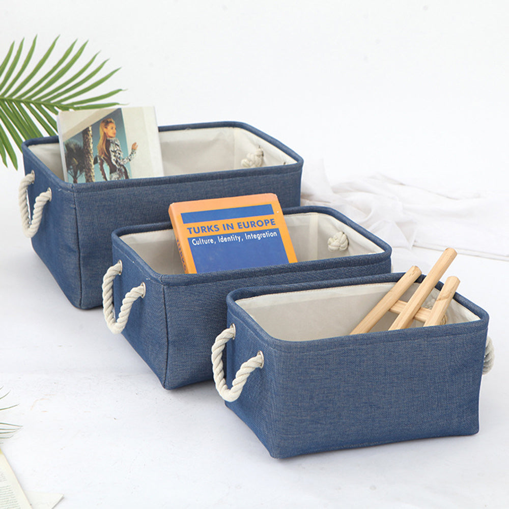 Modern Linen Storage Basket for Books or Toys
