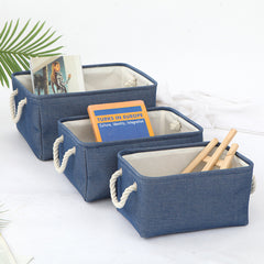 Modern Linen Storage Basket for Books or Toys