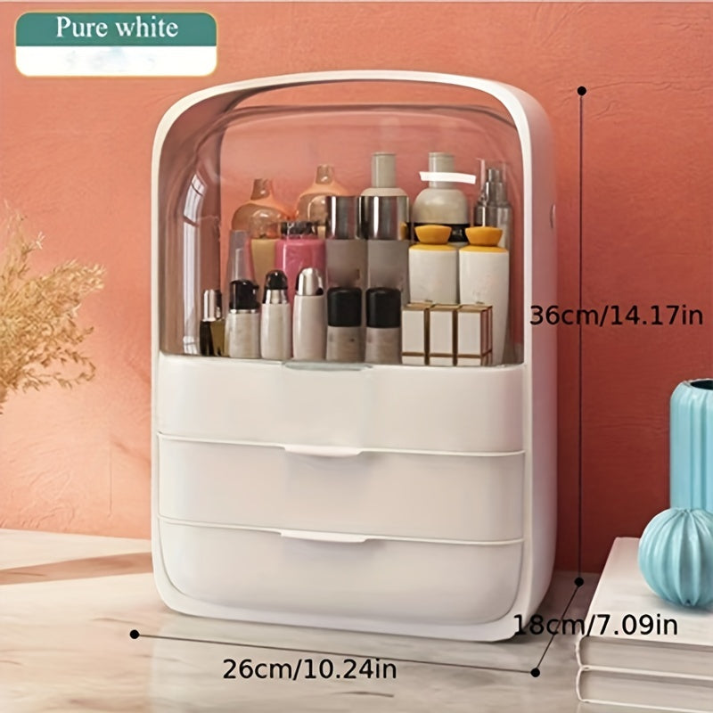 Large Capacity Cosmetic Storage Box with Lid