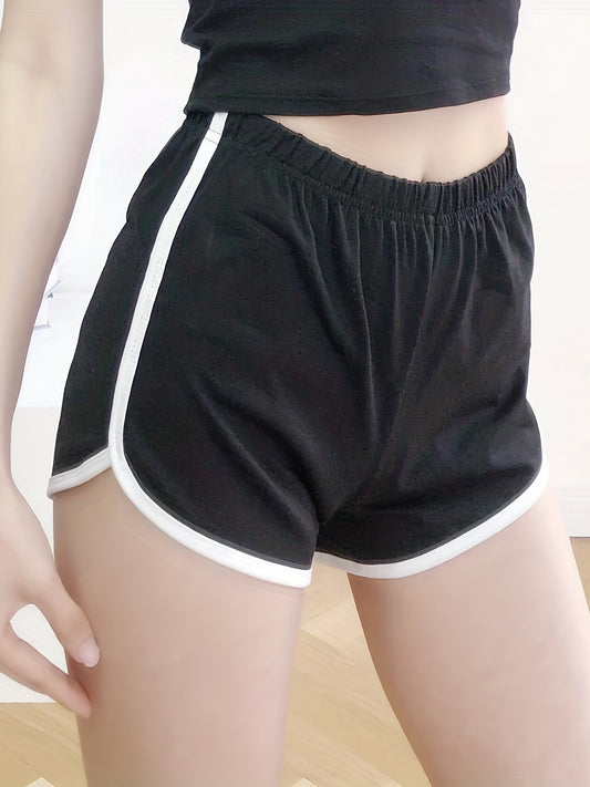 Elastic Waist Shorts Casual Workout Yoga Summer Shorts