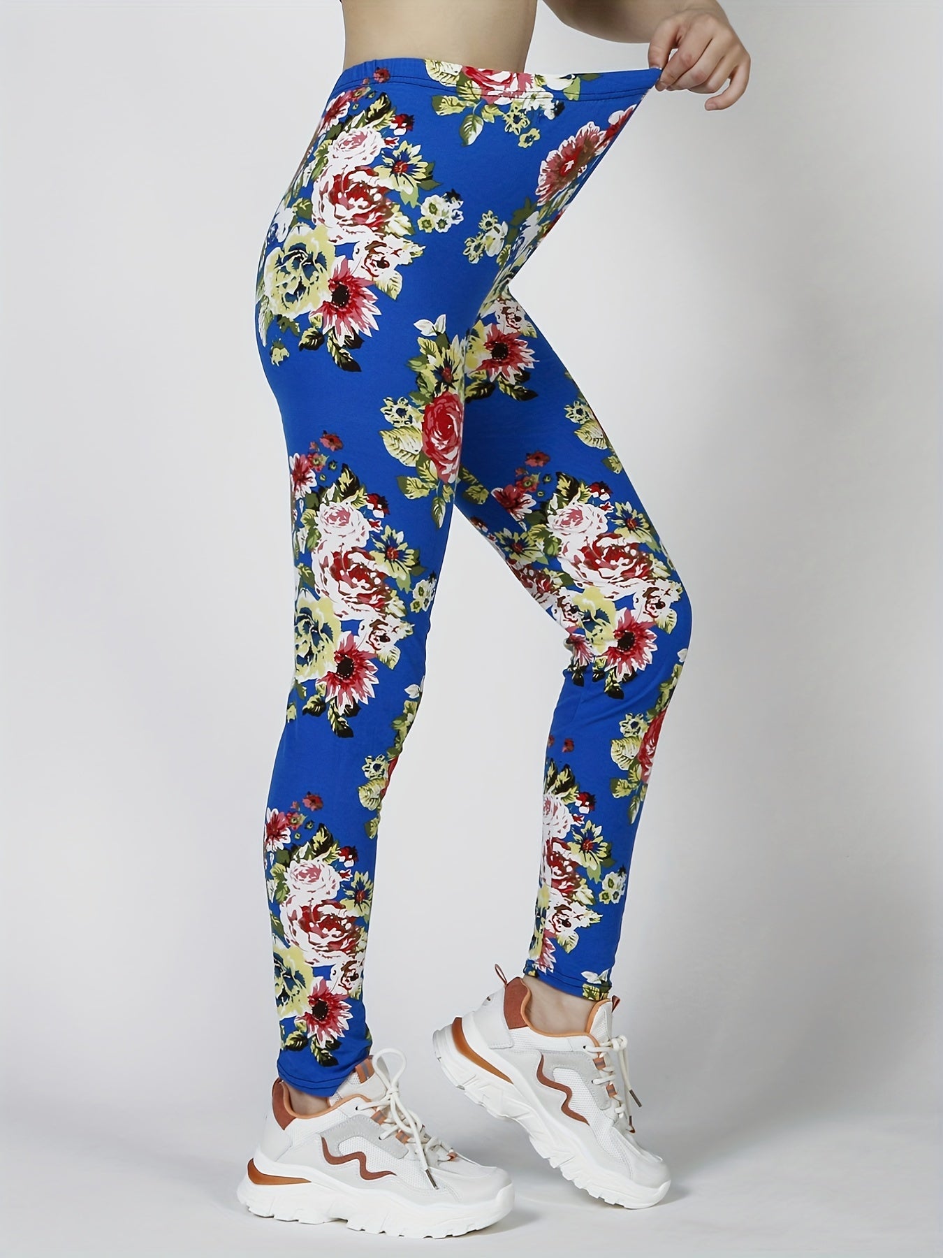 Floral Print High Waist Yoga Leggings