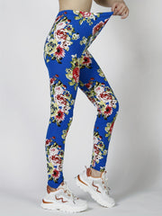 Floral Print High Waist Yoga Leggings