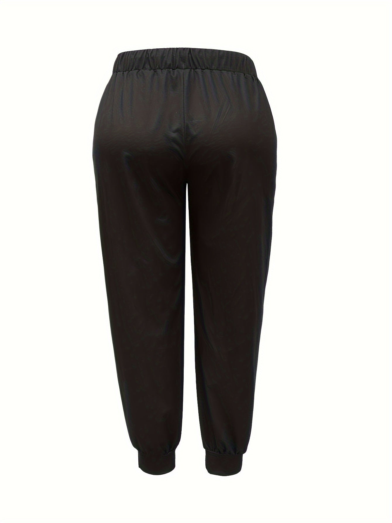 Women's Plus Slogan Print Sporty Pants