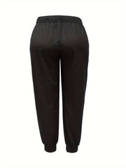 Women's Plus Slogan Print Sporty Pants