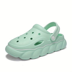 Women's Platform Clogs Hollow Out Adjustable Strap Sandals