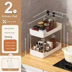 Kitchen Crevice Storage Rack Pull-Out Mobile Cart On Floor Bathroom Storage