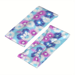 Tie Dye Headband Pink Sparkling Patterns Sports Casual Wear