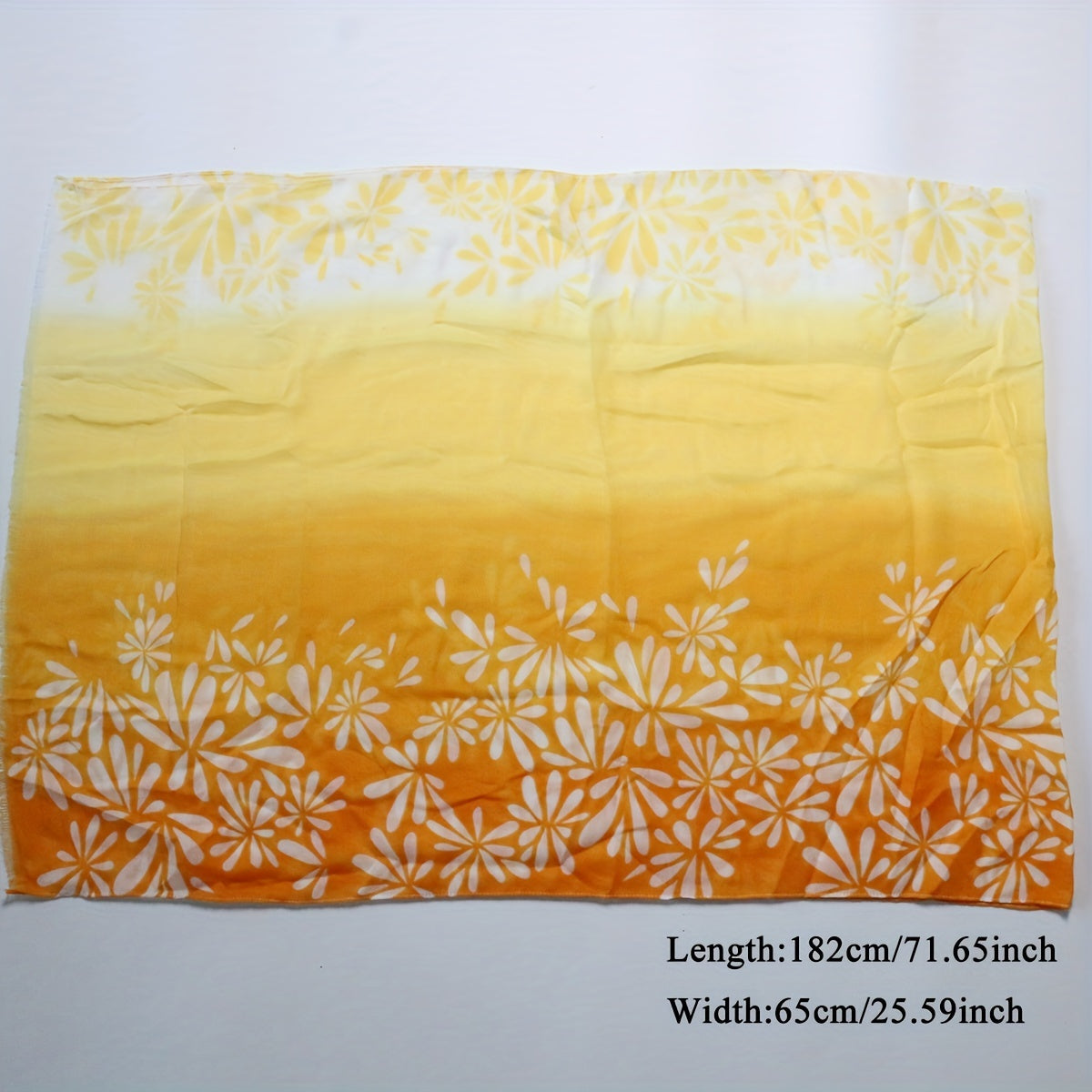 Print Scarf Gradient Breathable Shawl Windproof Sunproof