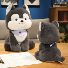 84in Cartoon Husky Dog Plush Toy Soft Stuffed Animal