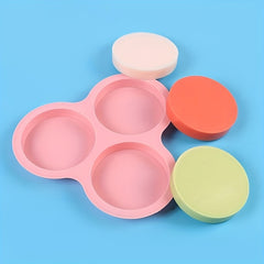 Washable Silicone Round Cake Molds & Decorating Tray Set