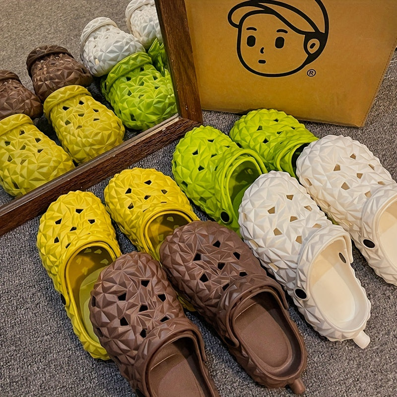 Women's Durian Novelty Pillow Slides Open Toe Soft Sole Non slip Clogs