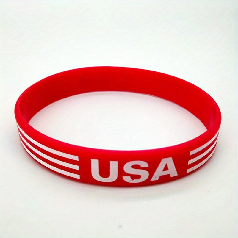 Patriotic Flag Bracelet Waterproof Wristband