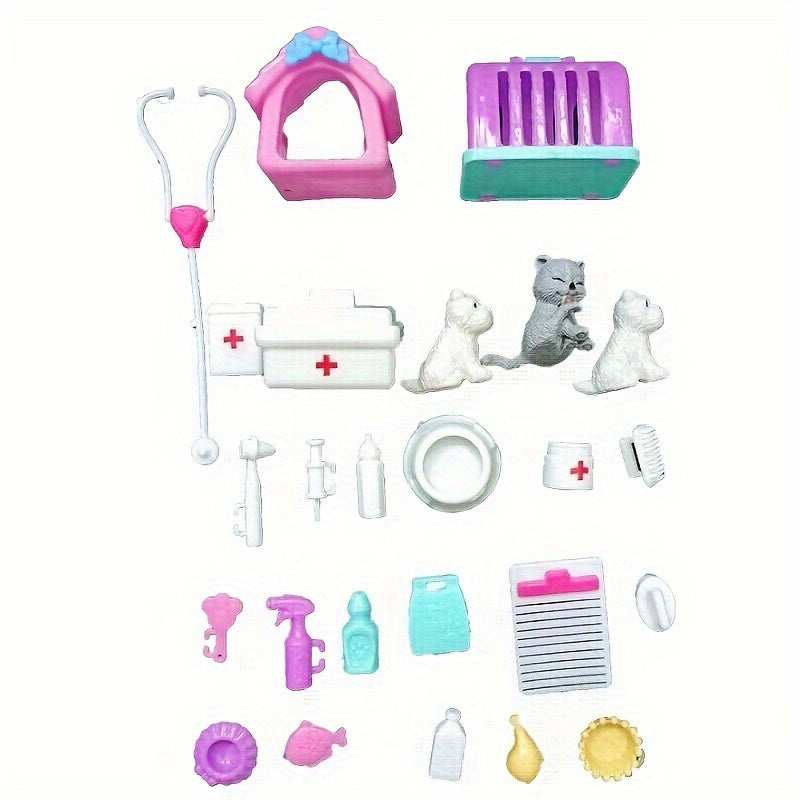 QSMARTOY Dollhouse Accessory Set DIY Educational Toy