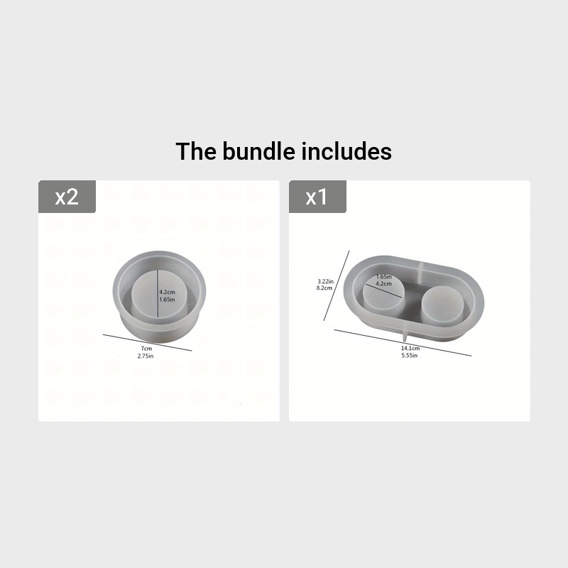 Small Candle Holder Resin Silicone Mold for Epoxy DIY Jewelry Box
